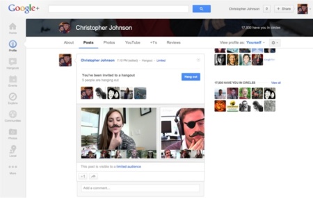 hangouts capture videoconferencia google plus