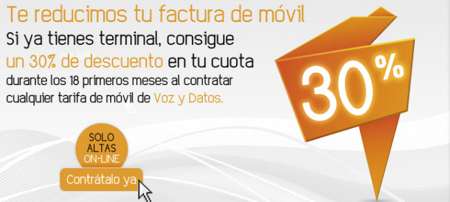 Jazztel aumenta al 30% el descuento en tarifa por renunciar a terminal subvencionado