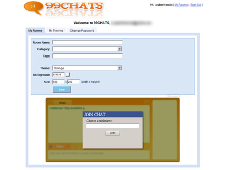 99Chats, crea tu sala de chat e intégrala en tu web