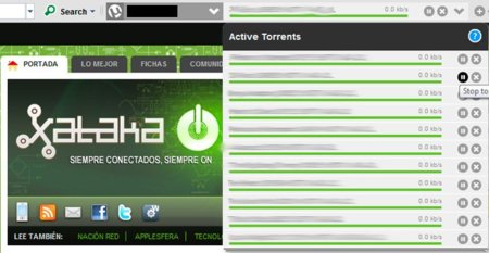 uTorrent Control, controla tu cliente BitTorrent desde una barra de herramientas en tu navegador