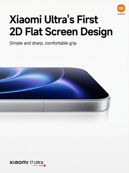 Xiaomi 17 Ultra Display Flat Design