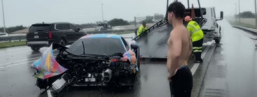 Un YouTuber de 21 años estrella su McLaren mientras iba usando el teléfono móvil, lo retransmite en directo y le echa la culpa a la lluvia