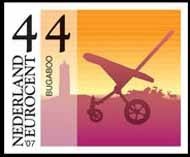 El carrito Bugaboo en los sellos postales de Holanda
