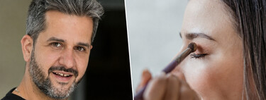 Goyo Acevedo, maquillador: "En ojos pequeños y marrones, aplica el tono de sombra desde la mitad del ojo hacia el exterior, y utiliza colores claros desde la pupila hacia el lagrimal para agrandar la mirada"