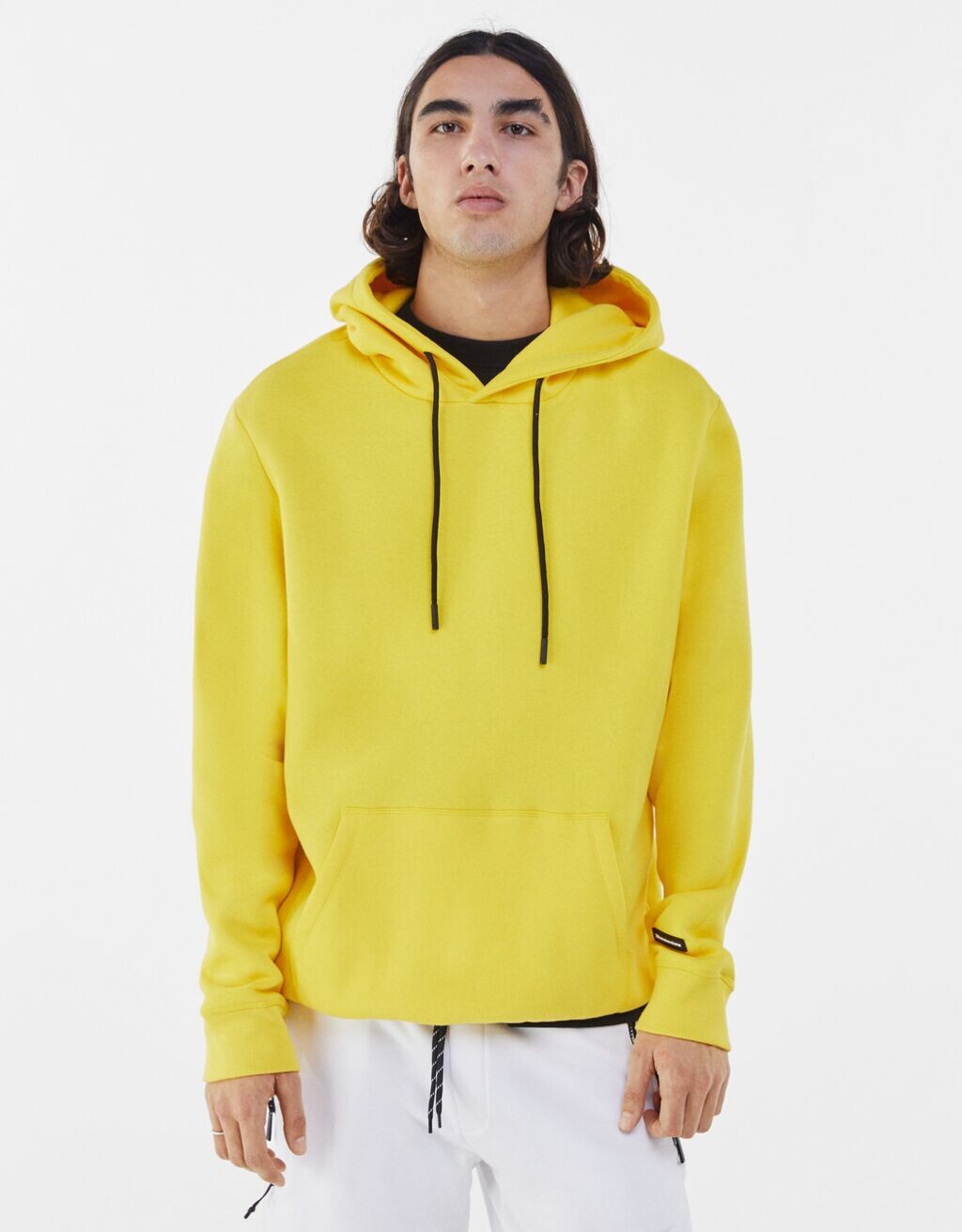 sudadera bershka rosa hombre