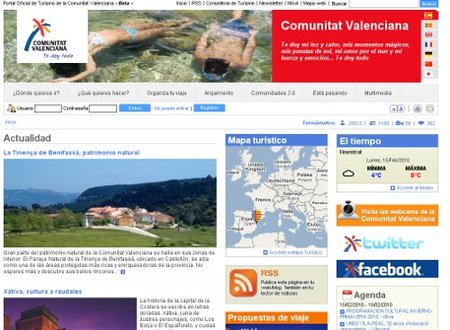 Turismo de la Comunidad Valenciana renueva su web