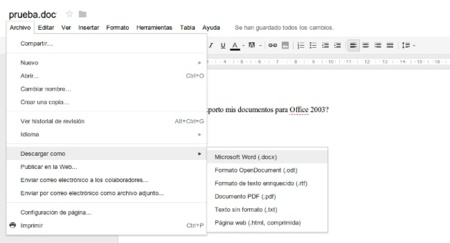 Google rectifica y permitirá la exportación en formato doc, xls y ppt tres meses más