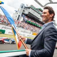 Rafa Nadal, maestro de ceremonia en las 24 Horas de Le Mans