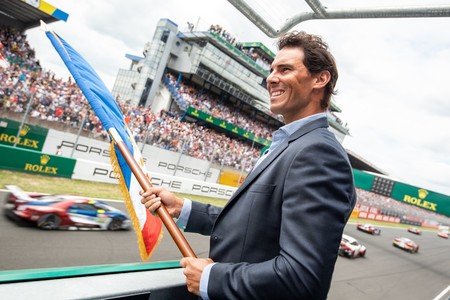 Rafa Nadal, maestro de ceremonia en las 24 Horas de Le Mans