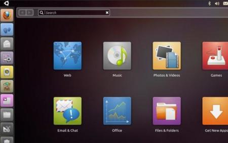 La interfaz Unity para netbooks.
