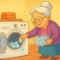 Hielo, el arma secreta de esta abuela de Internet para no tener que planchar la ropa 