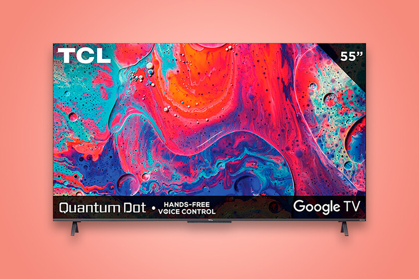 Smart TV TCL 4K de 55" QLED con descuento en Amazon México Google TV y