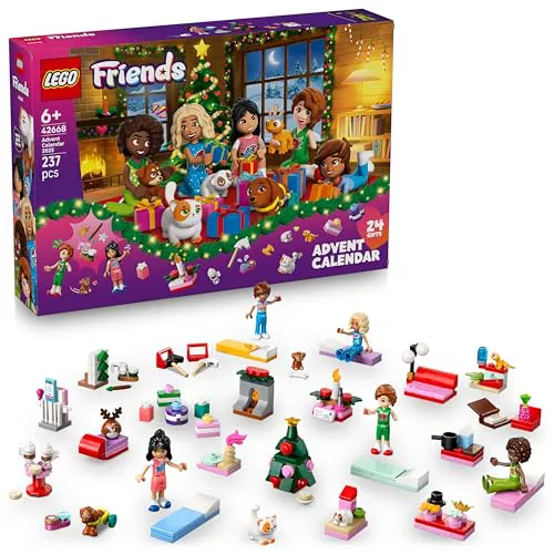 LEGO Friends Calendario de Adviento 2025 para Niñas de 6+ Años 