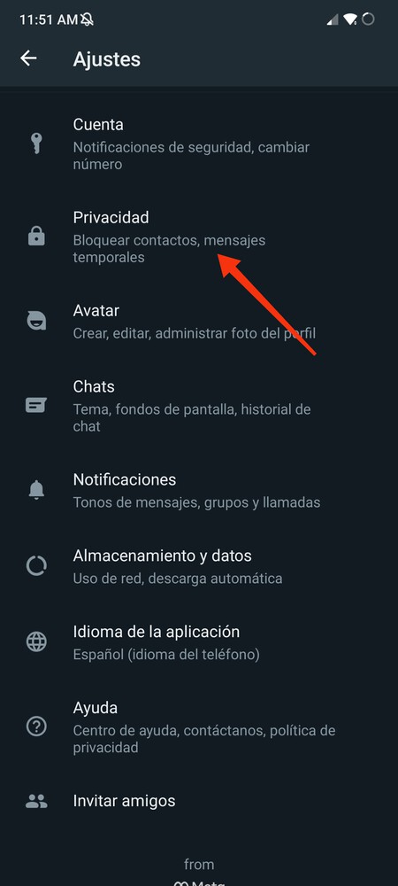 Privacidad WhatsApp
