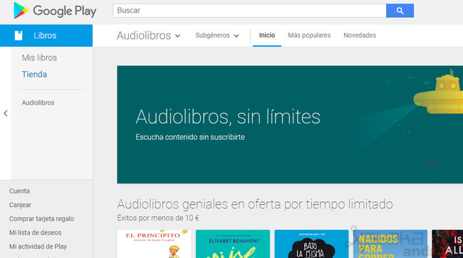 Audiolibros Google Play
