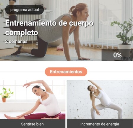 Entrenamiento Embarazo