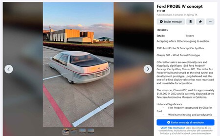 Anuncio Ford Probe IV en Facebook Martketplace