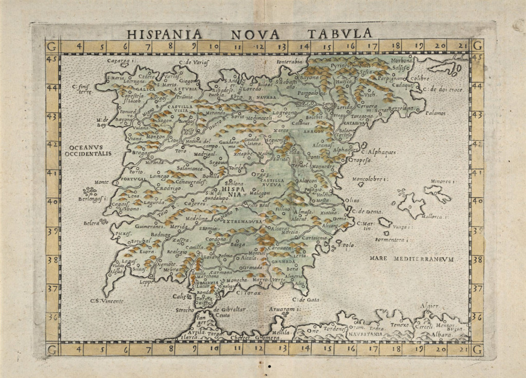 Hispania Nova Tabula 1574