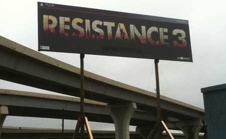 'Resistance 3': posible cartel publicitario fotografiado