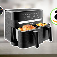 Amazon rebajó esta freidora de aire doble de 3,999 a 2,399 pesos para hacer tus alitas con papas
