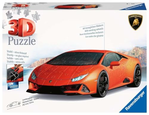 Ravensburger Puzzle 3D Lamborghini Huracán EVO Arancio