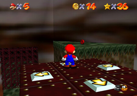 Super Mario 64: cómo conseguir la estrella Elevate for 8 Red Coins de Hazy Maze Cave