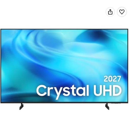 Samsung Smart TV 50" Crystal UHD 4K U8000H 26/2027, Vision AI Companion, Modo Estádio, Xbox Cloud Gaming
