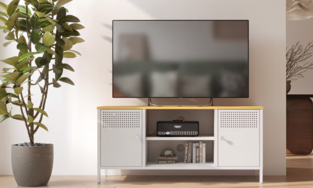 Con diseño minimalista y precio reducido: este el mueble para la tele ideal para tu hogar 