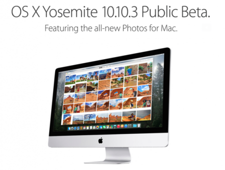 Apple libera la primera beta pública de OS X 10.10.3 Yosemite