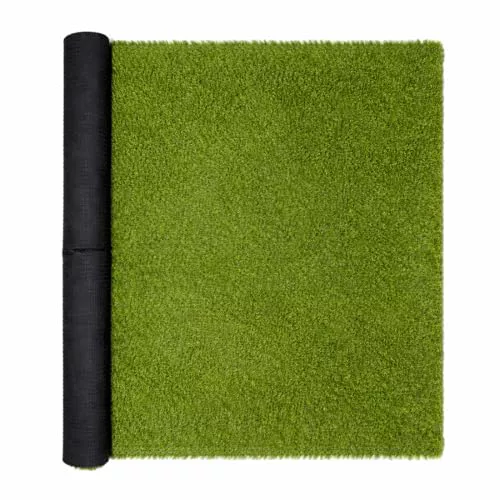 Acomoda Textil – Césped Artificial Alta Densidad 20mm para Interior Exterior. Rollo Hierba Sintética con Orificios Drenaje y Fácil Instalación para Jardín, Terraza, (Altura 20mm, 1x2,5m)