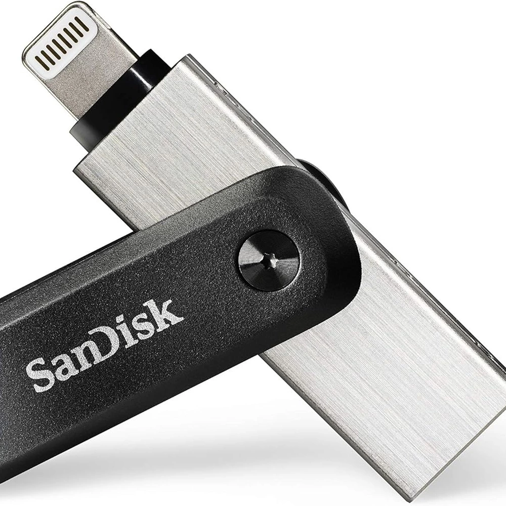 SanDisk 64GB iXpand Flash Drive Go with Lightning and USB 3.0 connectors, for iPhone/iPad, PC and Mac