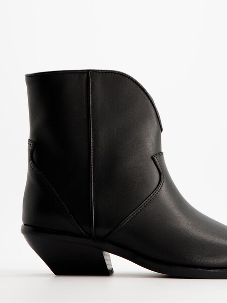 Botines Cowboy De Piel Burn