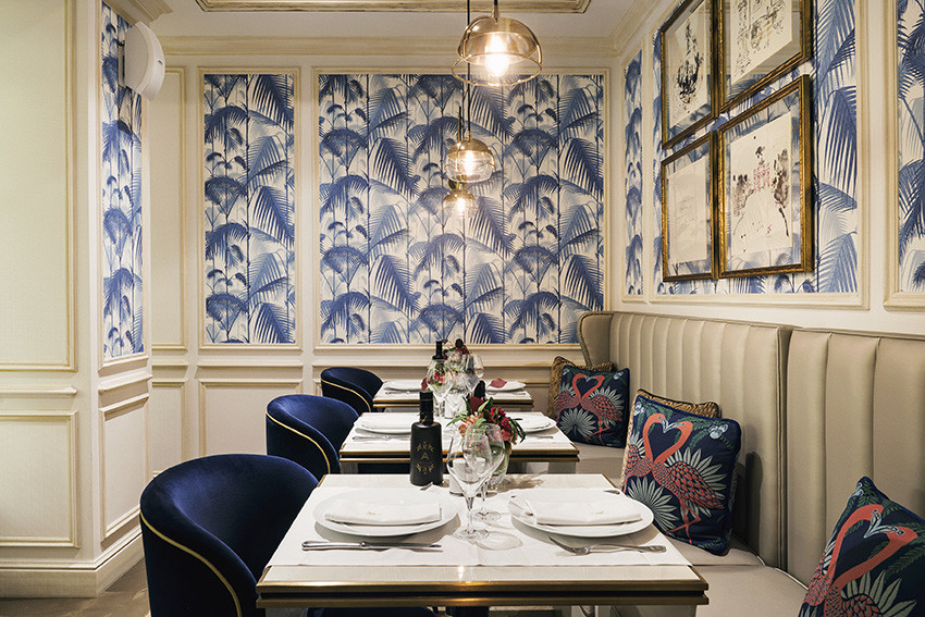 Estilo clásico con toques barrocos y contemporáneos en la brasserie ...