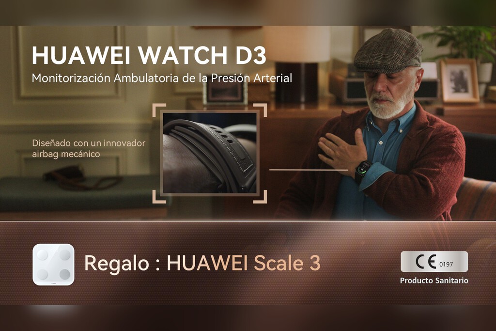 El HUAWEI WATCH D3 llega con una medición más precisa de la tensión arterial, tanto antes como después del ejercicio. También con descuento