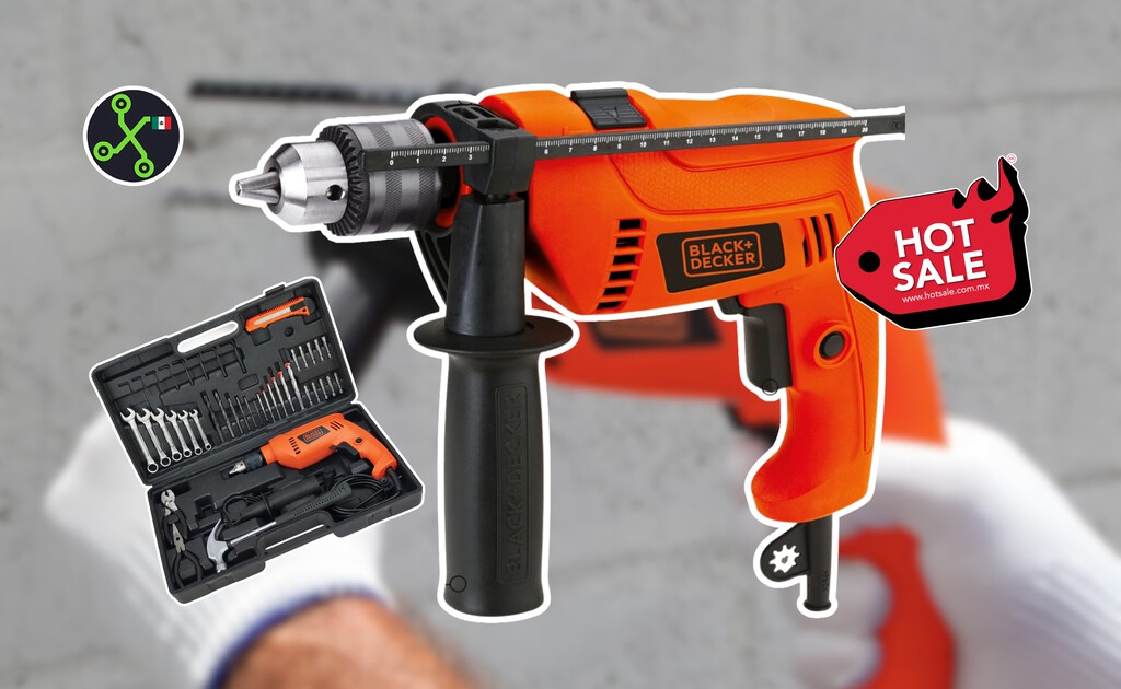 Amazon rebaja este rotomartillo BLACK+DECKER a sólo 1,108 pesos por Hot Sale 2026: incluye 40 herramientas y estuche 