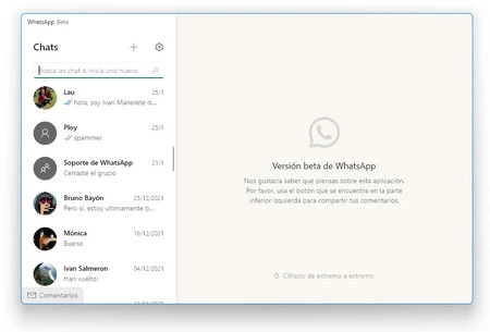 WhatsApp Web および PC 向けのベータ版であることが明確に示されているため、開くとすぐにマルチデバイス ベータ版であることがわかります。