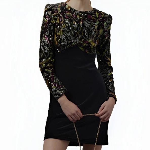 Sfera Vestido terciopelo lentejuela