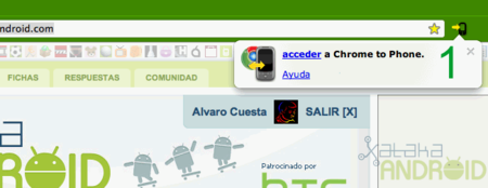 Chrome to Phone to Chrome