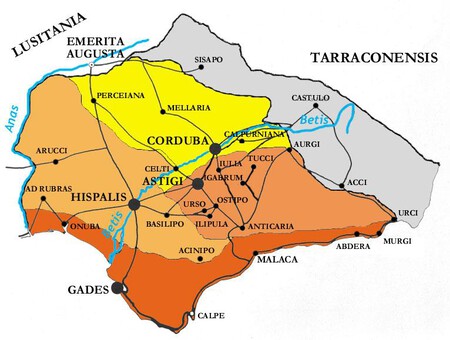 Mapa Carretera Romana