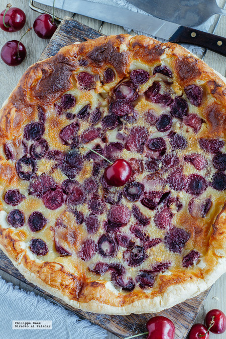 Tarta de cerezas. Receta fácil y deliciosa