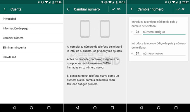 Cómo cambiar de número en WhatsApp para conservar los grupos y
