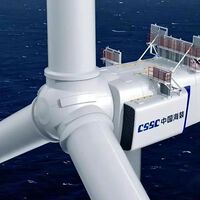 China prepara la turbina eólica marina más grande del mundo, con palas de 128 metros. Eso da para cubrir muchos campos de fútbol