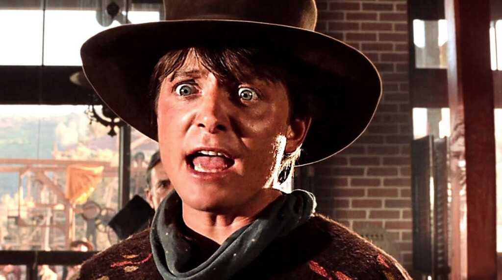 Michael J. Fox tenía que simular un estrangulamiento en Regreso al Futuro 3 y todos alucinaron con su actuación. Se estaba ahogando de verdad 