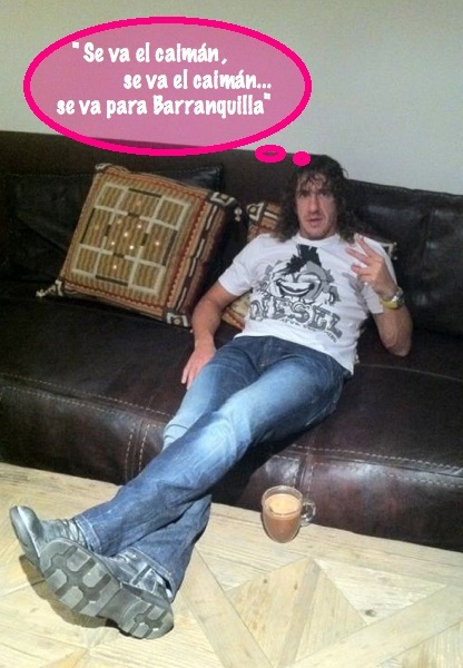 Y ahora Carles Puyol, otro caimán que se nos va para Barranquilla