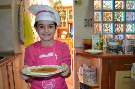 Tortitas con leche de almendra