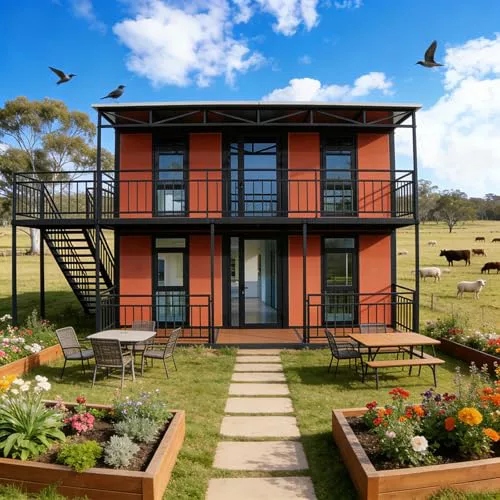 2-Story Prefab Tiny Home - Cabina modular expandible 