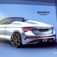 El Škoda Scala Spyder será un hipotético coche compacto descapotable propuesto por los estudiantes de la marca checa