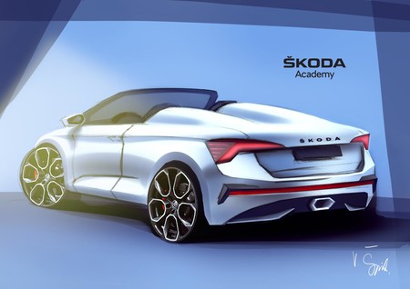 El Škoda Scala Spyder será un hipotético coche compacto descapotable propuesto por los estudiantes de la marca checa