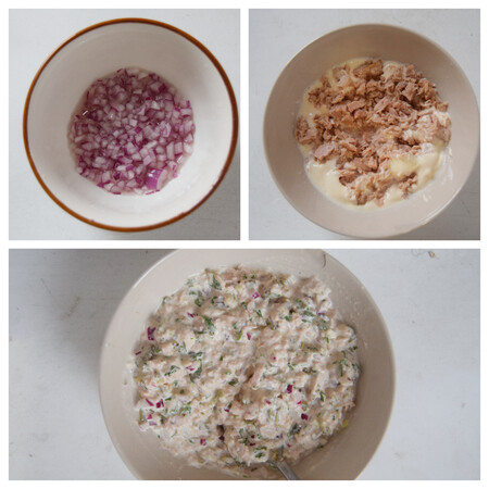 Tuna melt paso a paso