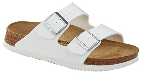 Sandalias planas Arizona de mujer en piel sintética Birkenstock